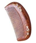 S.fields.inc Japanese Pattern Wooden Hair Comb Plum Kushi Anti-static 4.3IN. Fixed Price $44.99.
