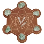 Fingerinspire Wooden Crystal Grid Board 10-INCH 10.2" 9.5" 0.4", Hexagon. Fixed Price $14.15.