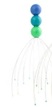 Head Scalp Massager Stacked Colored Balls - Blue, Green By Kikkerland. Fixed Price $6.75.