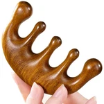 Wooden Sandalwood Scalp Massager - Head Tool Gua Sha Comb Manual Lymph. Fixed Price $17.46.