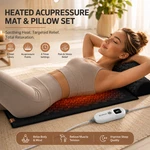 Heated Acupressure Mat & Pillow Stress Relief Massage Therapy Pad. Fixed Price $64.99.