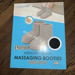 Health Touch Memory Foam Massaging Booties Gray Women Size Large 9 - 10.5 Nwt. Fixed Price $15.99.