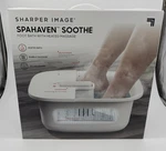 Sharper Image Spahaven Soothe Foot Bath Heated Massage Bubble Open Box. Fixed Price $49.99.