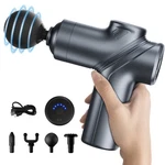 Leercon Deep Tissue Massage Gun: Silent, Portable, 4 Heads - Muscle Relief. Fixed Price $27.19.