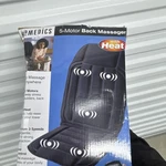 Homedics 5-MOTOR Heated Massage Cushion, Remote Control, Black. Fixed Price $65.00.
