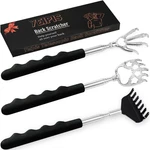 3 Pack Back Scratcher Metal Portable Telescoping With Rubber Handles, Extendable. Fixed Price $7.22.