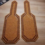 Zento Deals 2-PACK Natural Wood Bead Car Seat Cushion Massage & Cooling (SE33). Fixed Price $35.10.