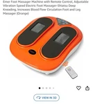 Emer Foot Massager Machine With Remote Control Adjustable Vibration Speed Ele.... Fixed Price $35.00.