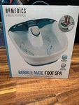 Homedics Bubble Mate Foot Bath FB-55 Soak Massage Nib. Fixed Price $24.00.