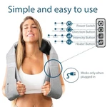 Invospa Shiatsu Back Shoulder Neck Massager Heat Deep Tissue Kneading - White. Fixed Price $32.10.