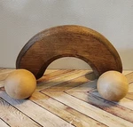 Wooden Wheel Roller Massager Acupressure Back Handheld Vintage. Fixed Price $10.79.