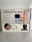 Sharper Image Powerboost Pro+ Reach Percussion Massager With 5 Attachments- Pink. Fixed Price $80.74.