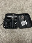 Legiral Cordless Massage Gun Deep Tissue, Black With Case And 6 Heads. Fixed Price $28.00.