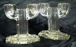 Anchor Hocking Queen Mary Double Candle Stick Holders (2) Cactus Tapered Vintage. Fixed Price $17.50.