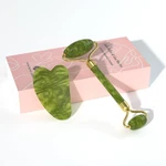 Yltneuqer Jade Roller Gua Sha Set (green). Fixed Price $12.40.