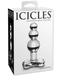Icicles No. 47 Hand Blown Glass Plug - Clear. Fixed Price $33.24.