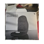 Sharper Image Massage Cushion Black Heat Timer Remote Tapping Kneading 12V Car. Fixed Price $50.00.