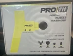 New Sealed Tzumi Miami Yellow Pro Fit Handled Percussion Muscle Massager Gun. Fixed Price $24.99.