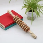 Wooden Abdomen Massager Multifunctional Fitness Roller 9-WHEEL Muscle Relax Tool. Fixed Price $15.54.