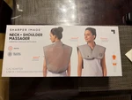 Sharper Image - Heated Neck And Shoulder Massager Wrap Vibrating. Fixed Price $21.99.