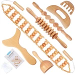 7-IN-1 Wood Therapy Tools Lymphatic Drainage Massager For Muscle Pain.... Fixed Price $37.43.