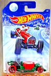 2014 Hot Wheels Walmart 6/8 Holiday Rods Tub Green-red W/red OH5S. Fixed Price $9.50.