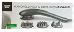 Sharper Image Handheld Heat & Vibration Ergonomic Massager With 3 Attachments. Fixed Price $17.50.