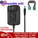 12V Charger For Invospa Shiatsu Neck And Back Massager JC-668 / Magic Makers. Fixed Price $12.48.