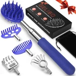 Gelibo Telescoping Back Scratcher With 5PCS Detachable Regular, Blue. Fixed Price $18.99.