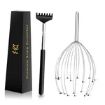 Head Massager 20 Fingers Scalp Scratcher, Back Silvery. Fixed Price $15.06.