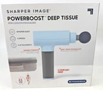 Sharper Image Powerboost Massage Gun Version 3.0-5 Attachments, Quiet Motor,. Fixed Price $52.49.