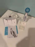 Nu Skin Ageloc Lumispa Electric Facial Brush White Blue Silicone W/ Extra Head. Fixed Price $119.99.