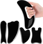 Treela 5 Pcs Gua Sha Facial Tools Set And 1 Body Massage Black. Fixed Price $17.18.