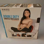 Homedics Double Duty Shiatsu Massager With Soothing Heat *unopened Box. Fixed Price $25.00.