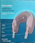 Homedics Vibration Neck Massager W/ Soothing Heat Open Box Tested. Fixed Price $22.00.