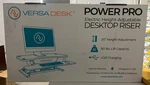 Versadesk 36"X24" Powerpro Electric Height Adjustable Standing VDPP3624. Fixed Price $260.00.