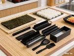 10PC Simple Sushi Mold Set Rice Ball Onigiri Nori Roll Premium Kitchen Tool. Fixed Price $14.77.