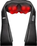 Shiatsu Back Neck And Shoulder Massager With Heat Deep Tissue 3D Kneading Pillow. Fixed Price $27.99.