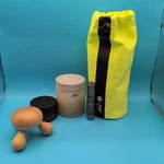 Lululemon X Saje The Recovery Kit Bath Soak, Roll-on, Muscle Melt Lotion Self. Fixed Price $38.00.