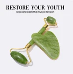 Roselyn Boutique Anti Aging Real Jade Roller Gua Sha Skin Care Tool Set. Fixed Price $12.99.