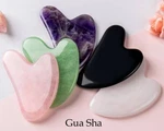 Natural Stone Crystal Scraping Tool Face Gua Sha Board Facial Massage Us. Fixed Price $9.90.