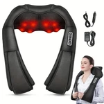 Portable Pillow Neck And Back Massager With Heat,deep Tissue 3D Kneading. Fixed Price $15.99.