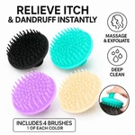 Exfoliating Scalp Scrubber Brush 4 Pack Hair Shampoo Massager For Dandruff Use. Fixed Price $11.05.