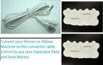 Omron PM3030 - Compatible Lead Cable/electrode Wire W/ 10 Electrotherapy Pads. Fixed Price $15.88.