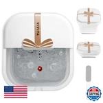 Viviya Collapsible Foot Bath Spa W/ Heat, Massage Rollers, Foldable Soaker. Fixed Price $65.43.