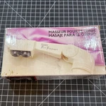 Housefun Body Massager Model F041 Cordless Folding Vintage White With Heads. Fixed Price $22.50.