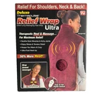 Thermapulse Relief Extra Long Massaging Heat Wrap Burgundy Model 17001. Fixed Price $49.98.