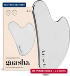 Kitsch Stainless Steel Gua Sha Facial Tool Lymphatic Drainage Massager Silver. Fixed Price $16.75.