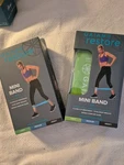 2 Gaiam Restore Mini Band Kits, Set Of 3, Light, Med, Heavy Total Body Loop. Fixed Price $24.99.