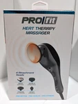 Tzumi Pro Fit Heat Therapy Massager Gun With 4 Attachment Heads - New & Sealed. Fixed Price $34.99.